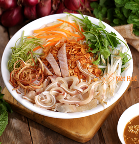 Vermicelli with nem sauce